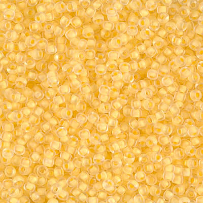 11/0 Semi-Frosted Daffodil Lined Crystal Miyuki Seed Bead (250 Gm) #1936