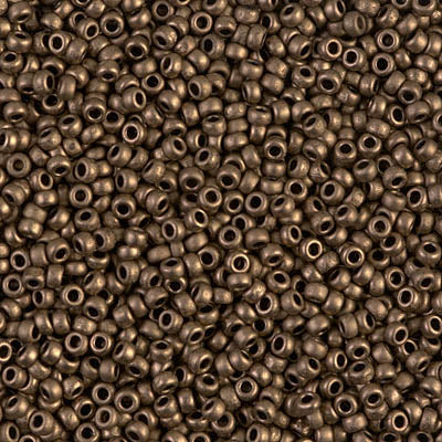 11/0 Matte Metallic Dark Bronze Miyuki Seed Bead (250 Gm) #2006