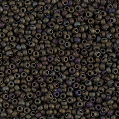11/0 Matte Metallic Dark Olive Iris Miyuki Seed Bead (250 Gm) #2013