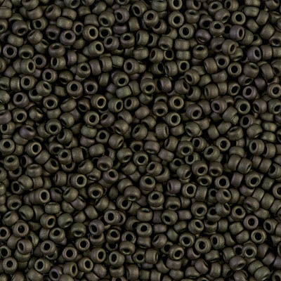 11/0 Matte Metallic Olive Iris Miyuki Seed Bead (250 Gm) #2015