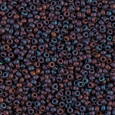 11/0 Matte Metallic Dark Plum Iris Miyuki Seed Bead (250 Gm) #2016