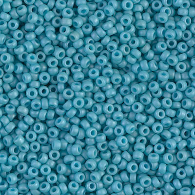 11/0 Matte Opaque Turquoise Blue Luster Miyuki Seed Bead (250 Gm) #2029