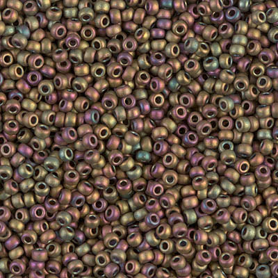 11/0 Matte Metallic Khaki Iris Miyuki Seed Bead (250 Gm) #2035