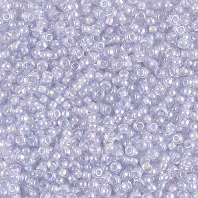 11/0 Pale Violet Lined Crystal AB Miyuki Seed Bead (250 Gm) #2211