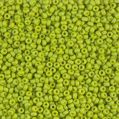 11/0 Matte Opaque Lime Miyuki Seed Bead (250 Gm) #2316
