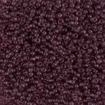 11/0 Semi-Frosted Transparent Smoky Amethyst Miyuki Seed Bead (250 Gm) #2401SF