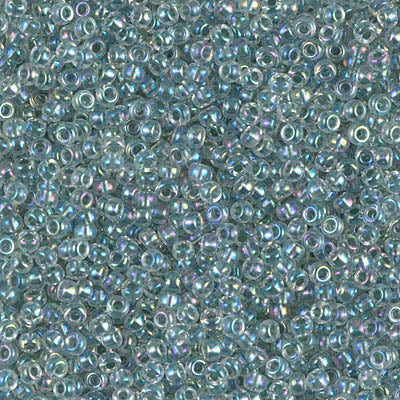 11/0 Sea Foam Lined Crystal AB Miyuki Seed Bead (250 Gm) #263