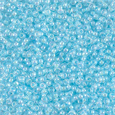 11/0 Aqua Lined Crystal AB Miyuki Seed Bead (250 Gm) #278