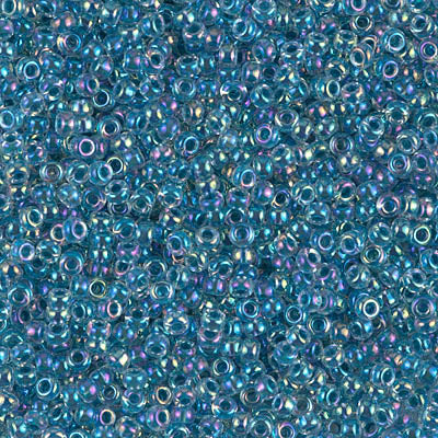 11/0 Marine Blue Lined Crystal AB Miyuki Seed Bead (250 Gm) #279
