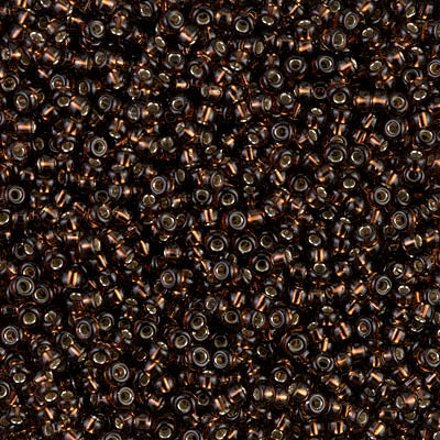 11/0 Silver Lined Root Beer Miyuki Seed Bead (250 Gm) #29