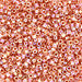 DBV054- 11/0 Peach Lined Crystal Aurora Borealis Delica Beads-General Bead