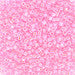 DBV055- Pale Pink Lined Crystal Aurora Borealis Delica Beads-General Bead