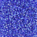 DBV063- 11/0 Blue Violet Lined Crystal Aurora Borealis Delica Beads-General Bead