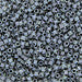 DBV081- 11/0 Dark Grey Lined Crystal Aurora Borealis Delica Beads-General Bead