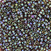 DBV122- 11/0 Transparent Light Brown Aurora Borealis Delica Beads-General Bead