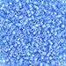 DBL176- 8/0 Transparent Sky Blue Aurora Borealis Delica Beads-General Bead