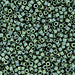 DBV373- 11/0 Matte Metallic Leaf Green Delica Beads-General Bead