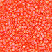 DBV855- 11/0 Matte Transparent Tangerine Aurora Borealis Delica Beads-General Bead