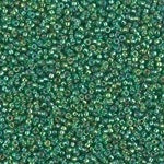 15/0 Silver Lined Green AB Miyuki Seed Bead (250 Gm) #1016