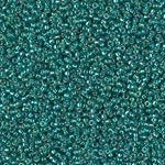 15/0 Silver Lined Emerald AB Miyuki Seed Bead (250 Gm) #1017