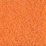 15/0 Matte Transparent Orange AB Miyuki Seed Bead (250 Gm) #138FR