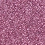 15/0 Sparkling Peony Pink Lined Crystal Miyuki Seed Bead (250 Gm) #1524