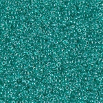 15/0 Sparkling Dark Aqua Green Lined Crystal Miyuki Seed Bead (250 Gm) #1555
