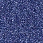 15/0 Sparkling Purple Lined Aqua Luster Miyuki Seed Bead (250 Gm) #1827
