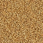 15/0 Matte 24Kt Gold Plated Miyuki Seed Bead (50 Gm) #191F