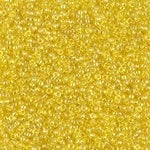 15/0 Transparent Yellow AB Miyuki Seed Bead (250 Gm) #252