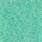 15/0 Light Mint Green Lined Crystal AB Miyuki Seed Bead (250 Gm) #271
