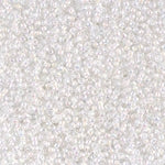 15/0 White Lined Crystal AB Miyuki Seed Bead (250 Gm) #284