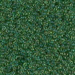 15/0 Emerald Lined Light Topaz AB Miyuki Seed Bead (250 Gm) #331