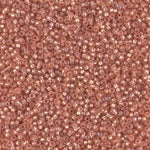 15/0 Duracoat Silver Lined Dyed Rose Gold Miyuki Seed Bead (250 Gm) #4233