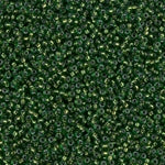 15/0 Silver Lined Jade Green Miyuki Seed Bead (100 Gm) #972