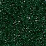 15/0 Transparent Dark Emerald Miyuki Cut Seed Bead (250 Gm) #156