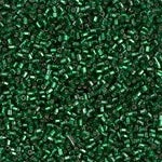 15/0 Silver Lined Dark Emerald Miyuki Cut Seed Bead (250 Gm) #27