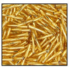 30mm Silver Lined Gold Twist Bugle (10 Gm, 40 Gm, 1/2 Kilo) #CBR019