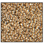 13/0 Metallic Gold Terra Charlotte Cut Seed Bead (1/2 Kilo) Preciosa #18581