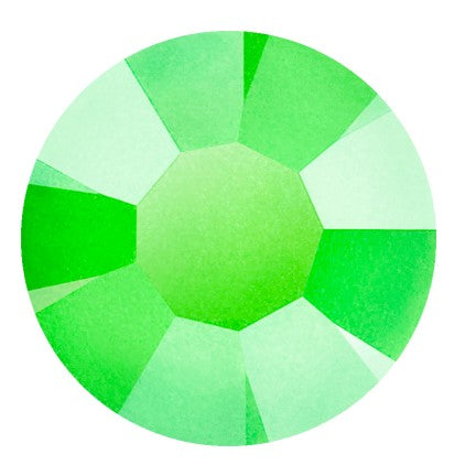 Preciosa 2151 Neon Green Maxima Flat Back Rhinestones (10ss, 12ss, 16ss, 20ss, 30ss)