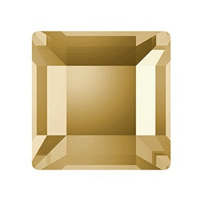Swarovski 2400 6mm Light Colorado Topaz Square Flat Back Rhinestone