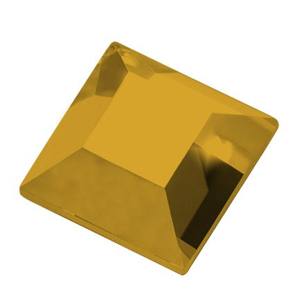 Preciosa 2444HF Aurum Square Maxima Hot Fix Flat Back Rhinestone (3mm, 4mm, 6mm)