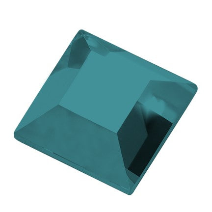 Preciosa 2444 Blue Flare Square Maxima Flat Back Rhinestone (4mm, 6mm)