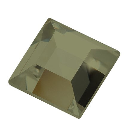 Preciosa 2444 Green Flare Square Maxima Flat Back Rhinestone (3mm, 4mm, 6mm)