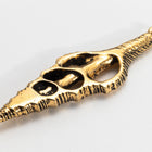 54mm TierraCast Antiqued Gold Cut Spindle Pendant #CK938