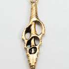 54mm TierraCast Antiqued Gold Cut Spindle Pendant #CK938