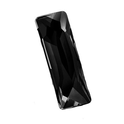 Preciosa 2886HF Jet Slim Baguette Maxima Hot Fix Flat Back Rhinestone (12mm, 15mm)