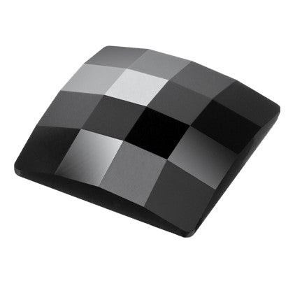 Preciosa 2889 Jet Chessboard Square Maxima Flat Back Rhinestone (8mm, 10mm, 12mm)