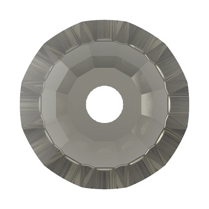 Preciosa 3001 Black Diamond Viva Lochrosen 12 Facet Sew-On Stone (3mm, 4mm)