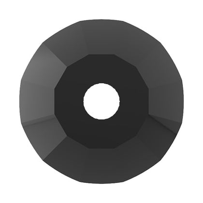 Preciosa 3001 Jet Viva Lochrosen 12 Facet Sew-On Stone (Various Sizes)